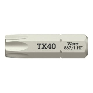 Wera 867/1 Embout TX HF avec fonction de retenue, TX 40 x 25 mm