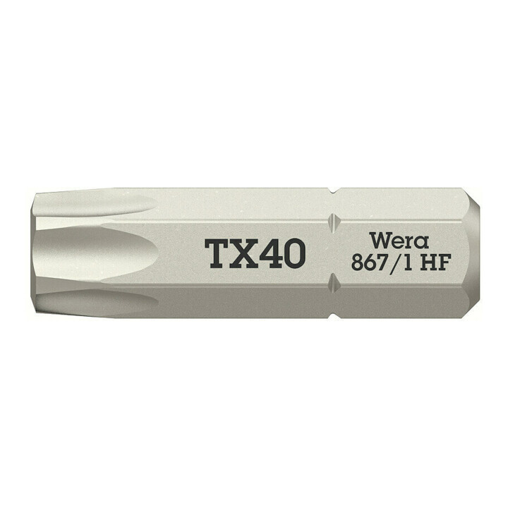 Wera 867/1 Embout TX HF avec fonction de retenue, TX 40 x 25 mm