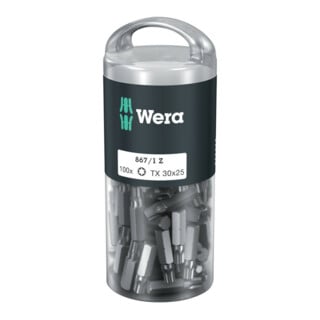 Wera 867/1 TORX DIY 100, TX 30 x 25 mm, 100-teilig