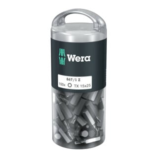 Wera 867/1 Z TX Bits 100 x, lengte 25 mm