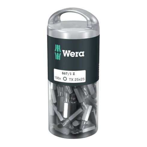 Wera 867/1 Z TX Bits 100 x, Länge 25 mm