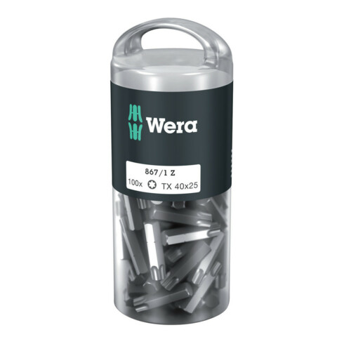 Wera 867/1 Z TX Bits 100 x, Länge 25 mm