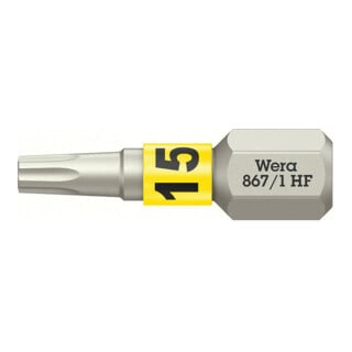 Wera 867/1 TX HF Bit mit Haltefunktion, TX 15 x 25 mm