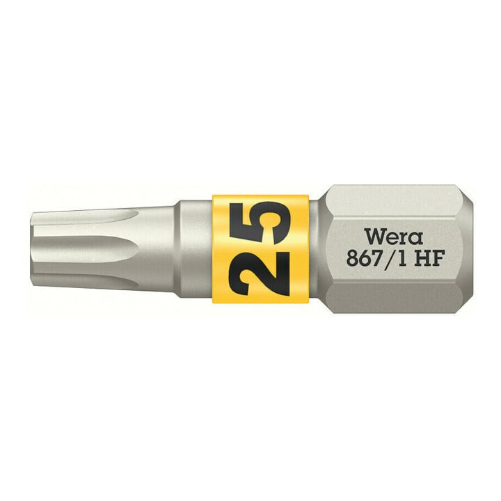 Wera 867/1 TX HF Bit mit Haltefunktion, TX 25 x 25 mm