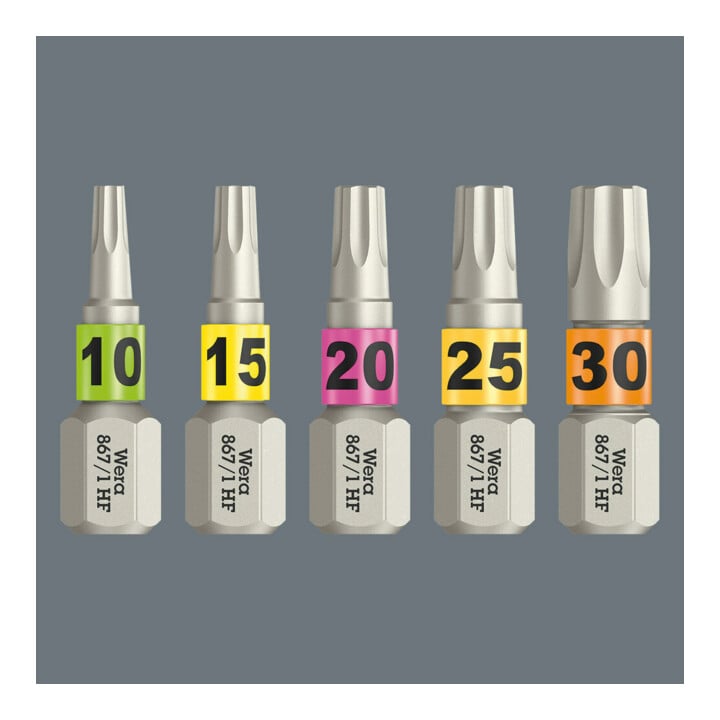Wera 867/1 TX HF Bit mit Haltefunktion, TX 30 x 25 mm