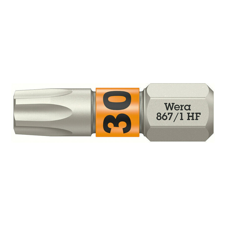 Wera 867/1 TX HF Bit mit Haltefunktion, TX 30 x 25 mm