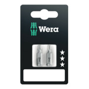 Wera 867/1 Z TORX BO Bits mit Bohrung SB, TX 10 x 25 mm, 2-teilig