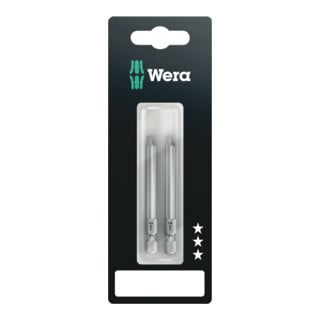 Wera 867/4 Z TX BO Bits mit Bohrung SB, TX 10 x 70 mm, 2-teilig