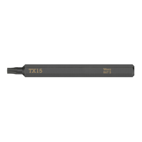 Wera 867 S TORX® Bit für Schlagschraubendreher, TX 15 x 70 mm
