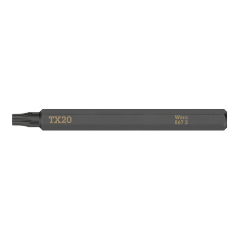 Wera 867 S TORX® Bit für Schlagschraubendreher, TX 20 x 70 mm