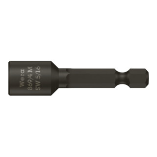 Wera 869/4 M Steckschlüsseleinsätze, magnetisch, Länge 50 mm