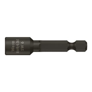Wera 869/4 M Steckschlüsseleinsätze, magnetisch, Länge 50 mm