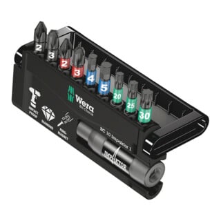 Wera 8740/51/55/67-9/IMP DC Impaktor Bit-Check, Größe 5, Länge 10 mm