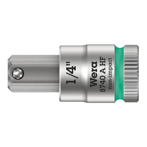 Wera 8740 A HF Hex-Plus Zyklop Bitnuss mit 1/4-Antrieb, mit Haltefunktion für Innensechskantschrauben, imperial