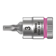 Wera 8740 A HF Hex-Plus Zyklop Bitnuss mit 1/4-Antrieb, mit Haltefunktion für Innensechskantschrauben, metrisch
