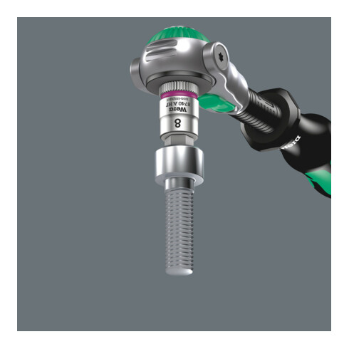 Wera 8740 A HF Hex-Plus Zyklop Bitnuss mit 1/4-Antrieb, mit Haltefunktion für Innensechskantschrauben, metrisch