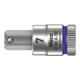 Wera 8740 A HF Zyklop Bitnuss mit 1/4"-Antrieb, mit Haltefunktion für Innensechskantschrauben, 7 x 28 mm