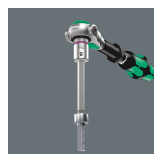 Wera 8740 B HF 1 Zyklop Bitnuss-Satz, mit 3/8"-Antrieb, mit Haltefunktion für Innensechskantschrauben, 7-teilig