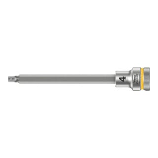 Wera 8740 B HF Zyklop Bitnuss mit 3/8"-Antrieb, mit Haltefunktion für Innensechskantschrauben, 4 x 107 mm