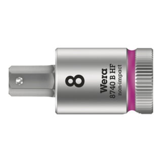 Wera 8740 B HF Hex-Plus Zyklop Bitnuss mit 3/8-Antrieb, mit Haltefunktion für Innensechskantschrauben, metrisch
