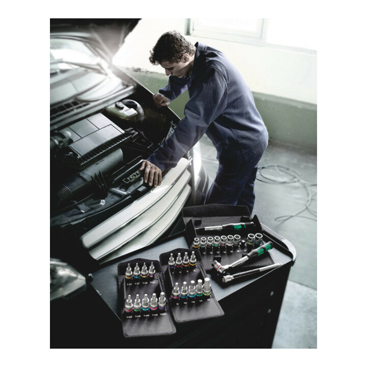 Wera 8740 C HF 1 Zyklop Bitnuss-Satz Innensechskant, mit Haltefunktion, 9-teilig