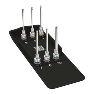 Wera 8740 C HF 2 Zyklop binnenzeskant Bit-doppen-set, met vasthoudfunctie