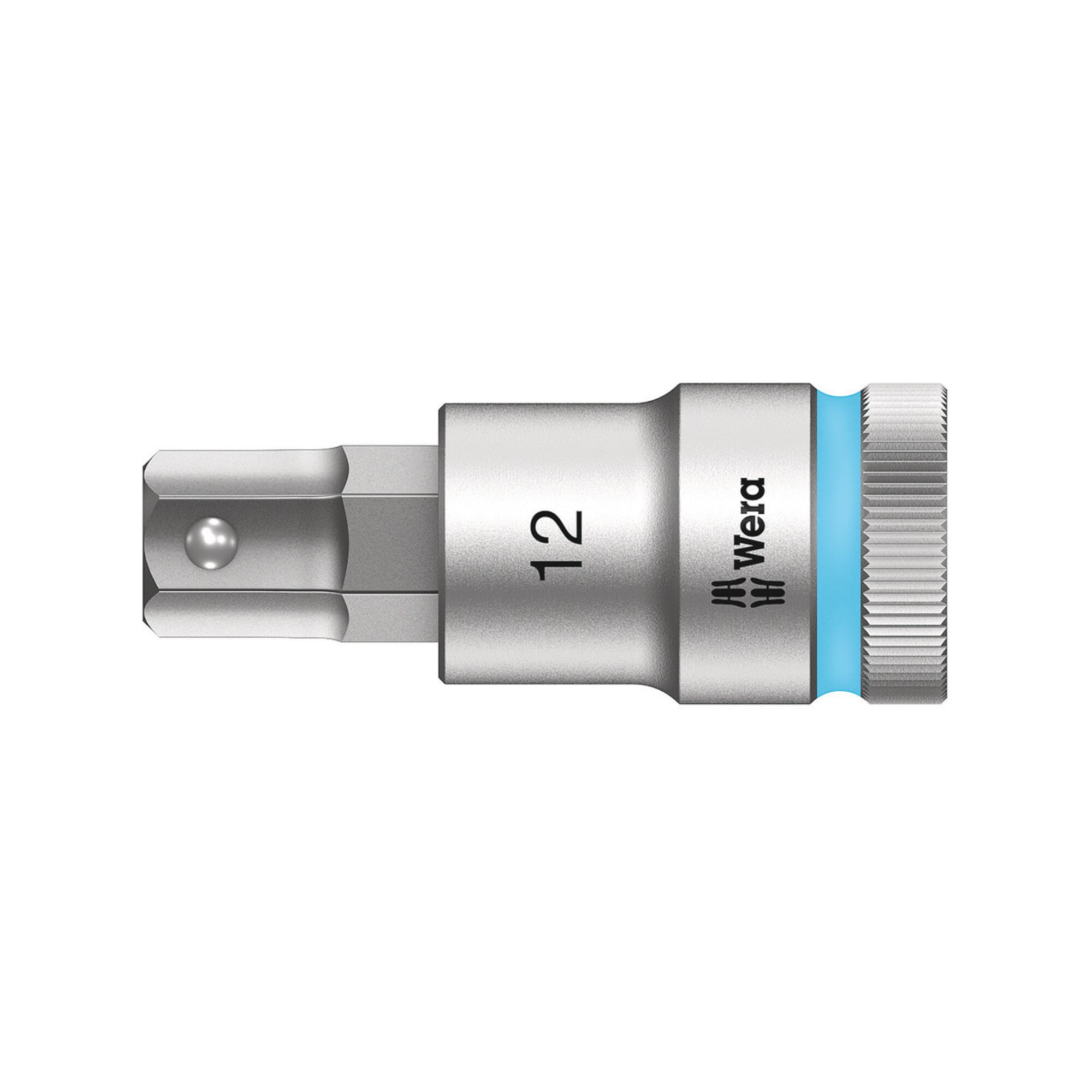 Wera 8740 C HF Zyklop Bitnuss mit 1/2"-Antrieb mit Haltefunktion, 12 x 60 mm
