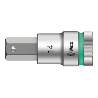 Wera 8740 C HF Zyklop Bitnuss mit 1/2"-Antrieb mit Haltefunktion, 14 x 60 mm