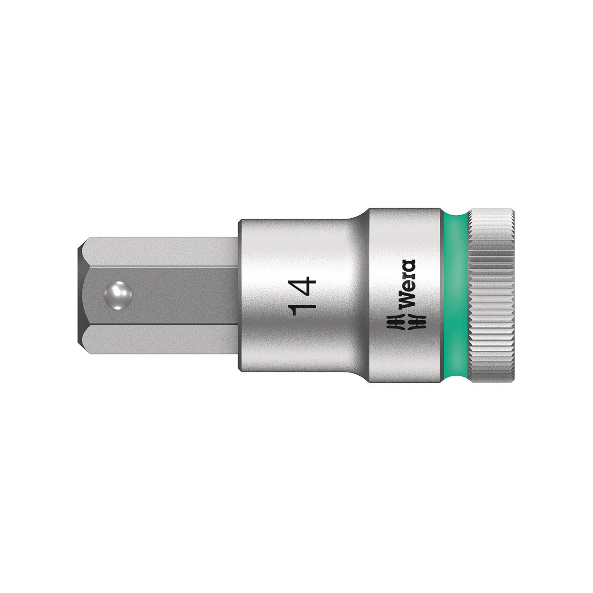 Wera 8740 C HF Zyklop Bitnuss mit 1/2"-Antrieb mit Haltefunktion, 14 x 60 mm