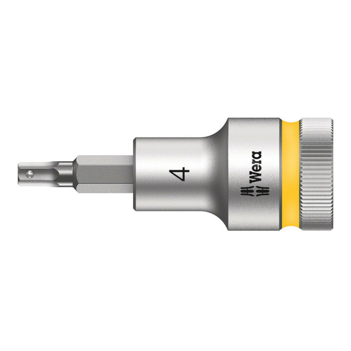 Wera 8740 C HF Zyklop Bitnuss mit 1/2"-Antrieb mit Haltefunktion, 4 x 60 mm