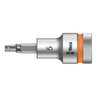 Wera 8740 C HF Zyklop Bitnuss mit 1/2"-Antrieb mit Haltefunktion, 5 x 60 mm