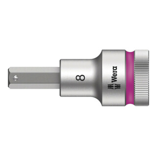 Wera 8740 C HF Zyklop Bitnuss mit 1/2"-Antrieb mit Haltefunktion, 8 x 60 mm