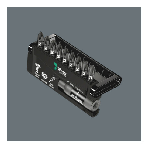 Wera 8755-9/IMP DC Impaktor Bit-Check, 1 Impaktor-Halter mit 9 Impaktor-Bits