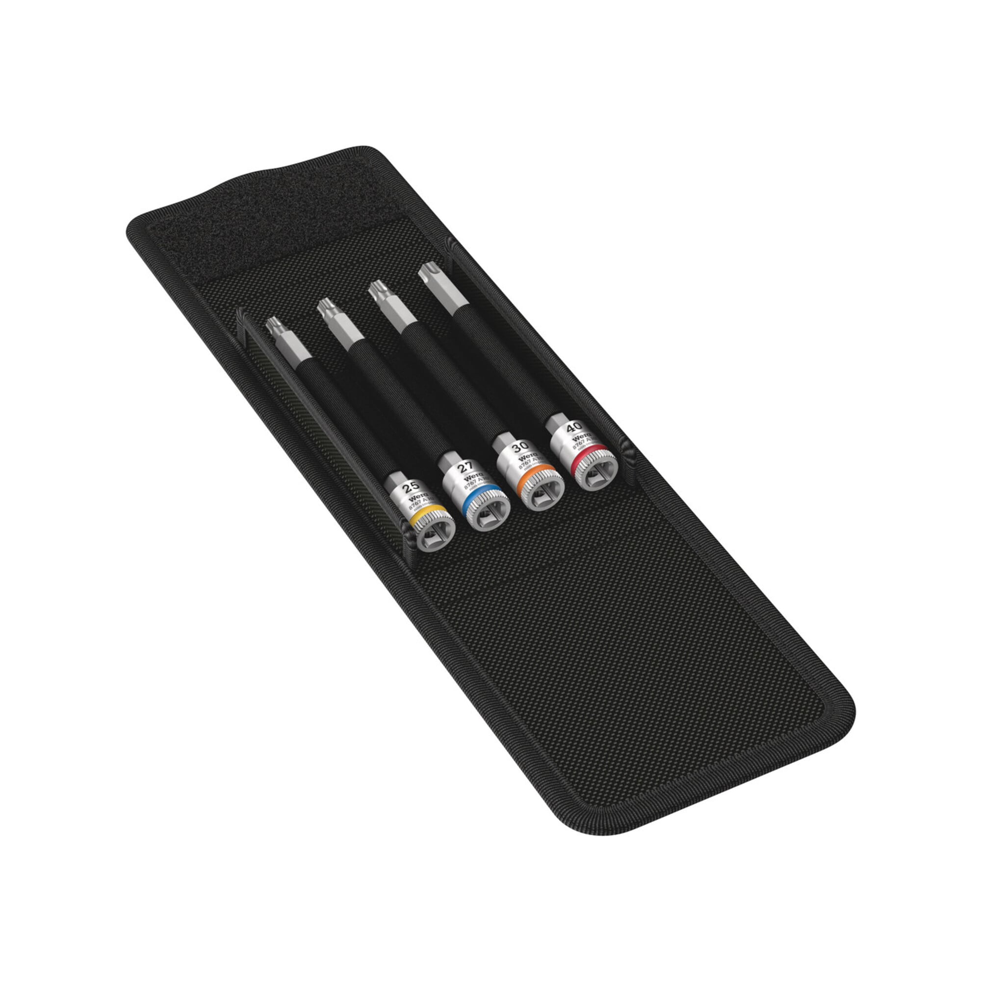 Wera 8767 A TX HF 1 Zyklop Bitnuss-Satz TX, mit 1/4"-Antrieb, mit Haltefunktion, 4-teilig
