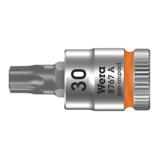 Wera 8767 A TX Zyklop Bitnuss mit 1/4"-Antrieb, TX 30 x 28 mm