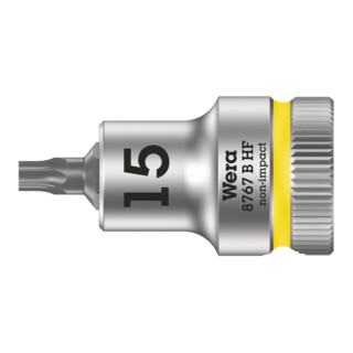 Wera 8767 B HF TX Zyklop Bitnuss mit 3/8"-Antrieb, mit Haltefunktion, TX 15 x 35 mm
