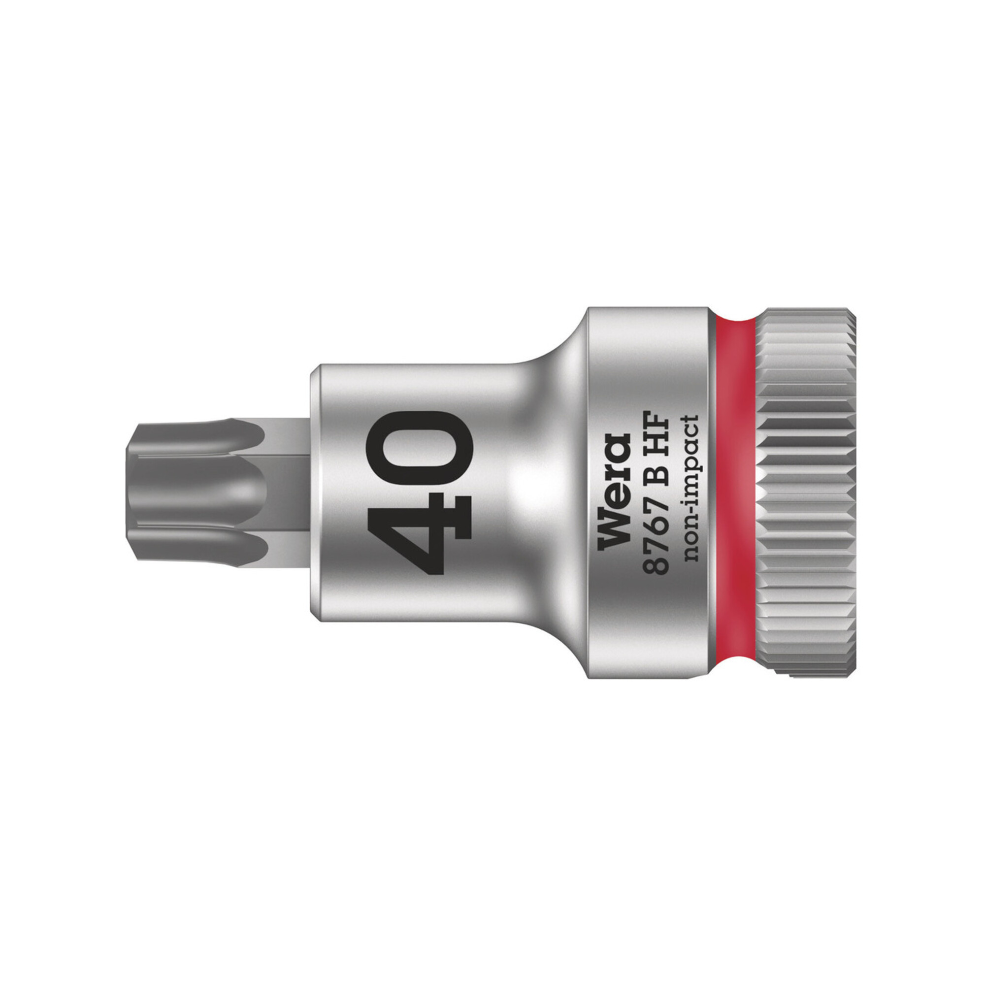 Wera 8767 B HF TX Zyklop Bitnuss mit 3/8"-Antrieb, mit Haltefunktion, TX 40 x 35 mm