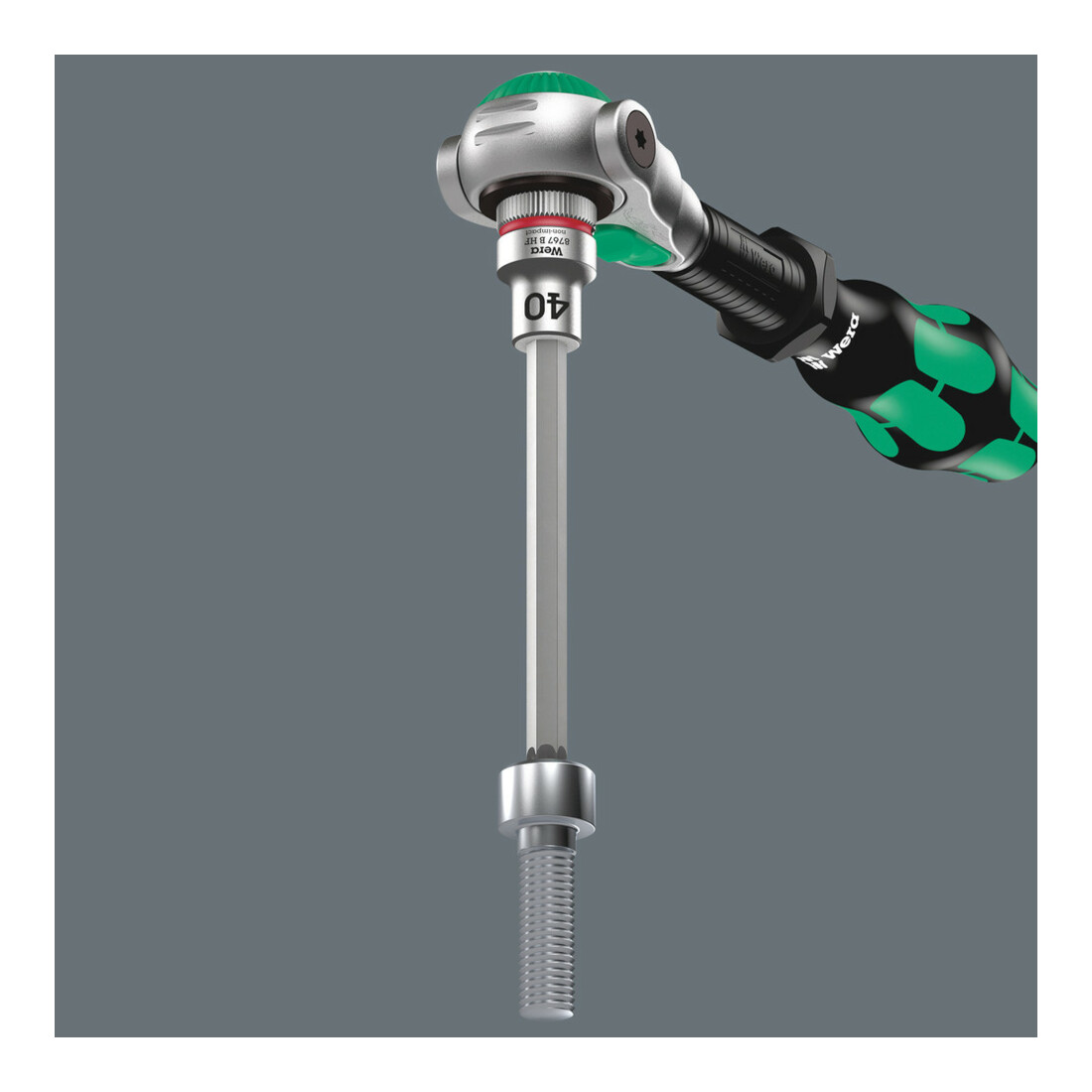 Wera 8767 B TX HF 1 Zyklop Bitnuss-Satz TX, mit 3/8"-Antrieb, mit Haltefunktion, 6-teilig