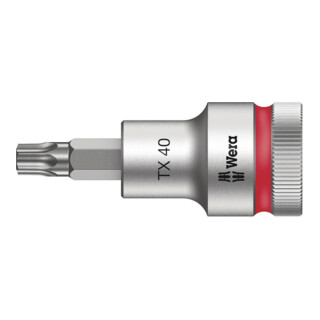 Wera 8767 C HF TORX Zyklop Bitnuss mit 1/2"-Antrieb mit Haltefunktion, TX 40 x 60 mm