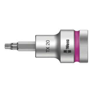 Wera 8767 C HF TX Zyklop Bitnuss mit 1/2"-Antrieb mit Haltefunktion, TX 20 x 60 mm