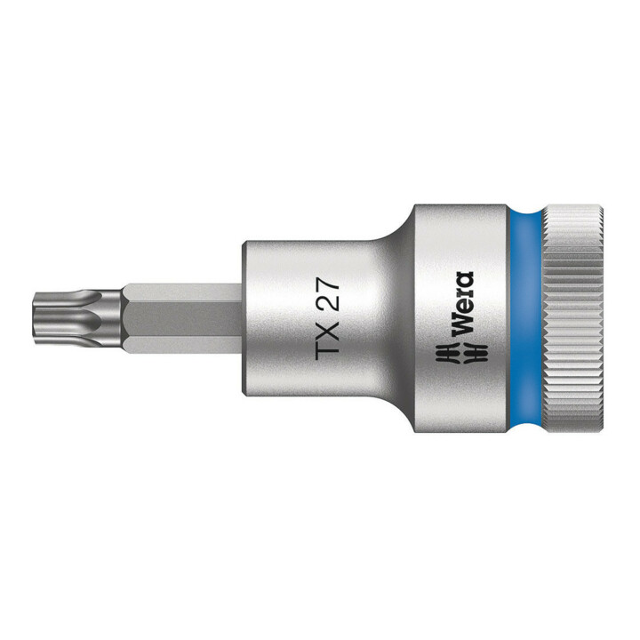 Wera 8767 C HF TX Zyklop Bitnuss mit 1/2"-Antrieb mit Haltefunktion, TX 27 x 60 mm