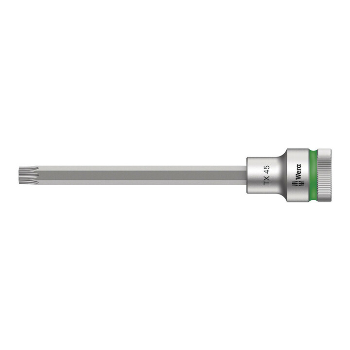 Wera 8767 C HF TX Zyklop Bitnuss mit 1/2"-Antrieb mit Haltefunktion, TX 45 x 140 mm