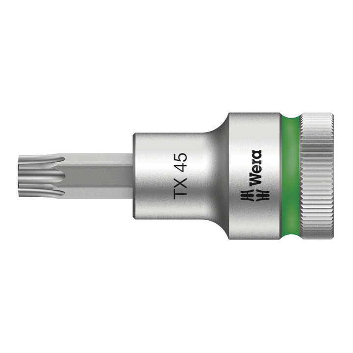 Wera 8767 C HF TX Zyklop Bitnuss mit 1/2"-Antrieb mit Haltefunktion, TX 45 x 60 mm