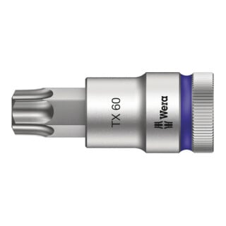 Wera 8767 C HF TX Zyklop Bitnuss mit 1/2"-Antrieb mit Haltefunktion, TX 60 x 60 mm