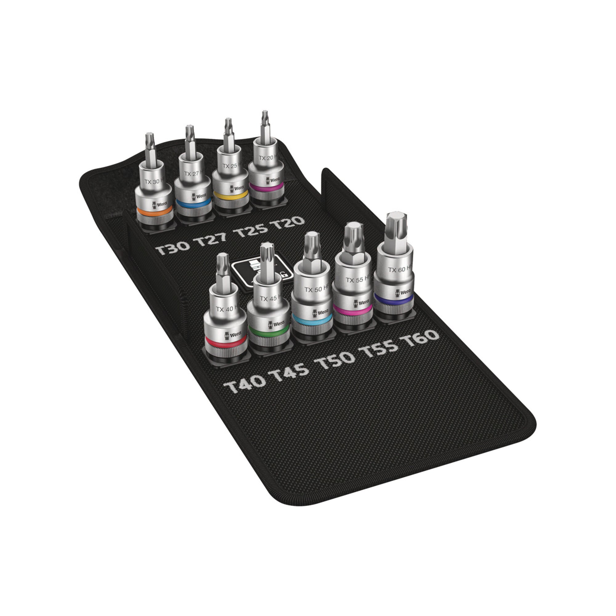 Wera 8767 C TX HF 1 Zyklop Bitnuss-Satz TX, mit Haltefunktion, 9-teilig