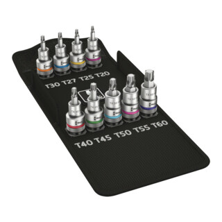 Wera 8767 C TX HF 1 Zyklop Bitnuss-Satz TX, mit Haltefunktion, 9-teilig