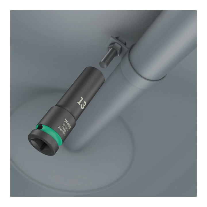 Wera 8790 C Impaktor Deep Steckschlüsseleinsatz mit 1/2 Zoll -Antrieb, 17 x 83 mm