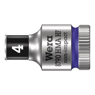Wera 8790 HMA HF Zyklop-Steckschlüsseleinsatz mit 1/4"-Antrieb mit Haltefunktion, 4 x 23 mm
