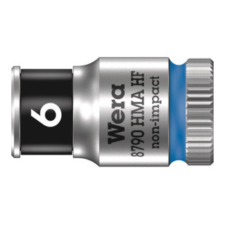 Wera 8790 HMA HF Zyklop-Steckschlüsseleinsatz mit 1/4"-Antrieb mit Haltefunktion, 6 x 23 mm