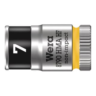 Wera 8790 HMA HF Zyklop-Steckschlüsseleinsatz mit 1/4"-Antrieb mit Haltefunktion, 7 x 23 mm